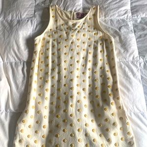 Cream Dotted Juicy Couture MIDI Dress, Womens